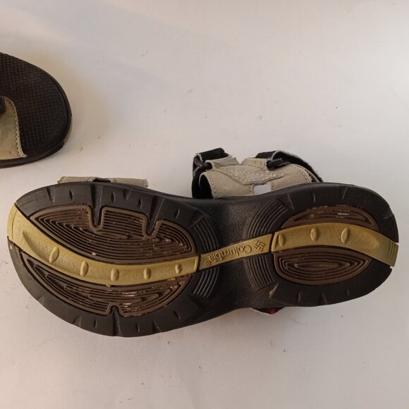 Columbia Beige Tan Sandals Adjustable Straps Hook Loop Women’s Unisex Size 7 - Picture 14 of 15